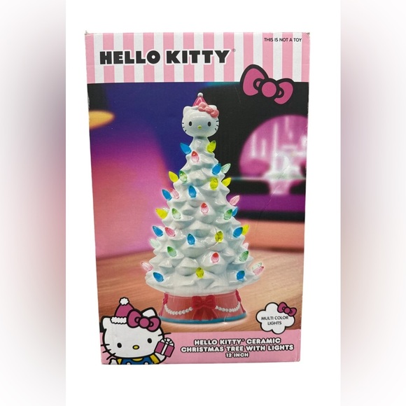 Other - The Hello Kitty Ceramic Christmas Tree with Multi-Color Lights by Ikonic